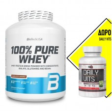 BIOTECH USA 100% PURE WHEY 2270GR + ΔΩΡΟ PURE NUTRITION DAILY VITS 50TABS