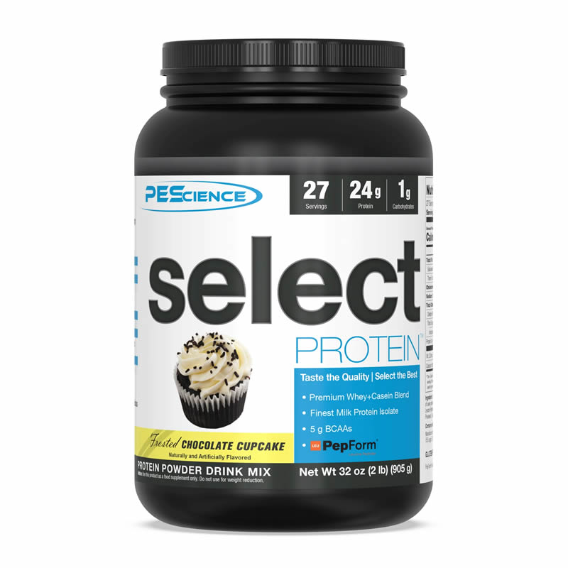 PES SELECT PROTEIN 905GR 27SERVS USA VERSION - FROSTED CHOCOLATE CUPCAKE