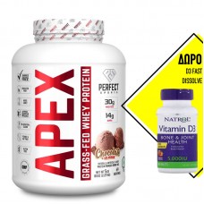 PERFECT SPORTS NUTRITION APEX GRASS-FED PURE WHEY PROTEIN 5LBS 2.270GR + ΔΩΡΟ NATROL D3 FAST DISSOLVE 5000IU 90TABS