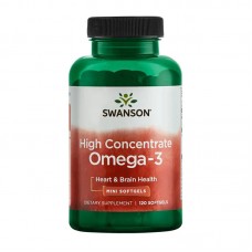 SWANSON HIGH CONCENTRATE OMEGA 3 120SGELS