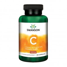 SWANSON VITAMIN C WITH ROSE HIPS EXTRACT 1000MG 90 CAPS
